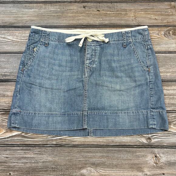 Vintage Y2K Gap Denim Skirt Size 4 - Picture 3 of 7